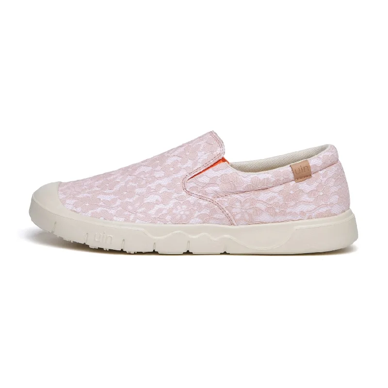 Sporty Casual Sneakers Pink Lace Cadiz I Women