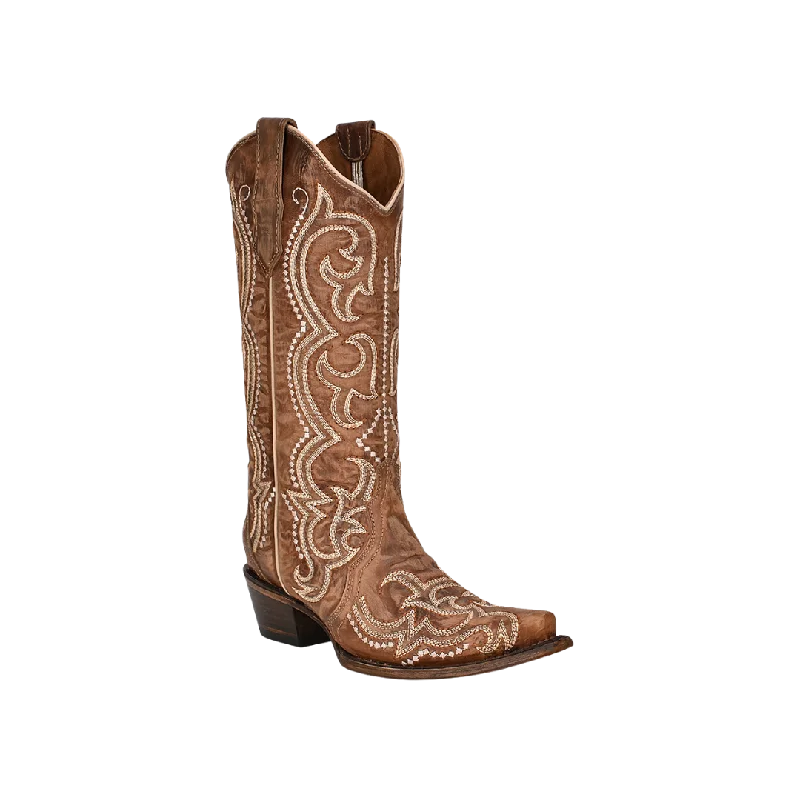 Warm Winter Boots Corral Womens Brown Sequence Embroidery Boots