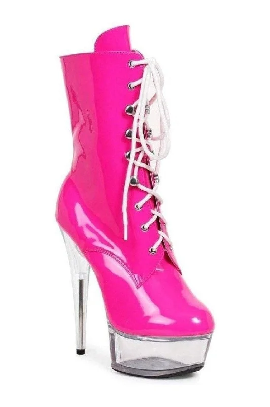 Eco-Friendly Sneakers 609-DIANA Ankle Boots  | Fuchsia Patent