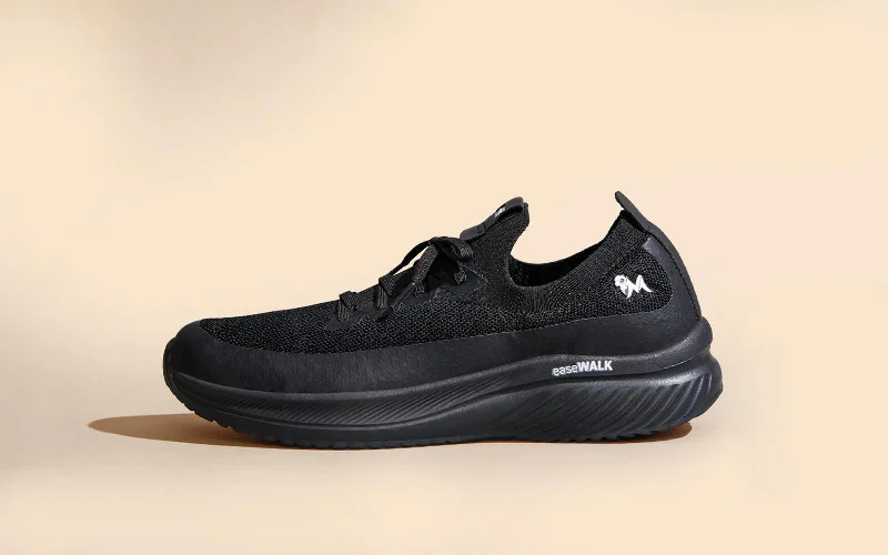 Waterproof Loafers Ease Walk Sneakers : Black