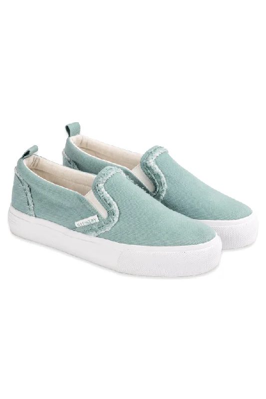 Trendy Walking Boots Slip-On Sneaker _ 153347 _ Green