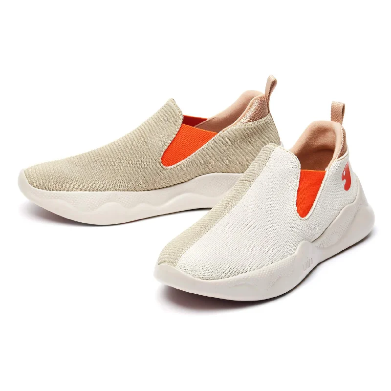 Designer Work Shoes Off-white Brown Mijas II Women