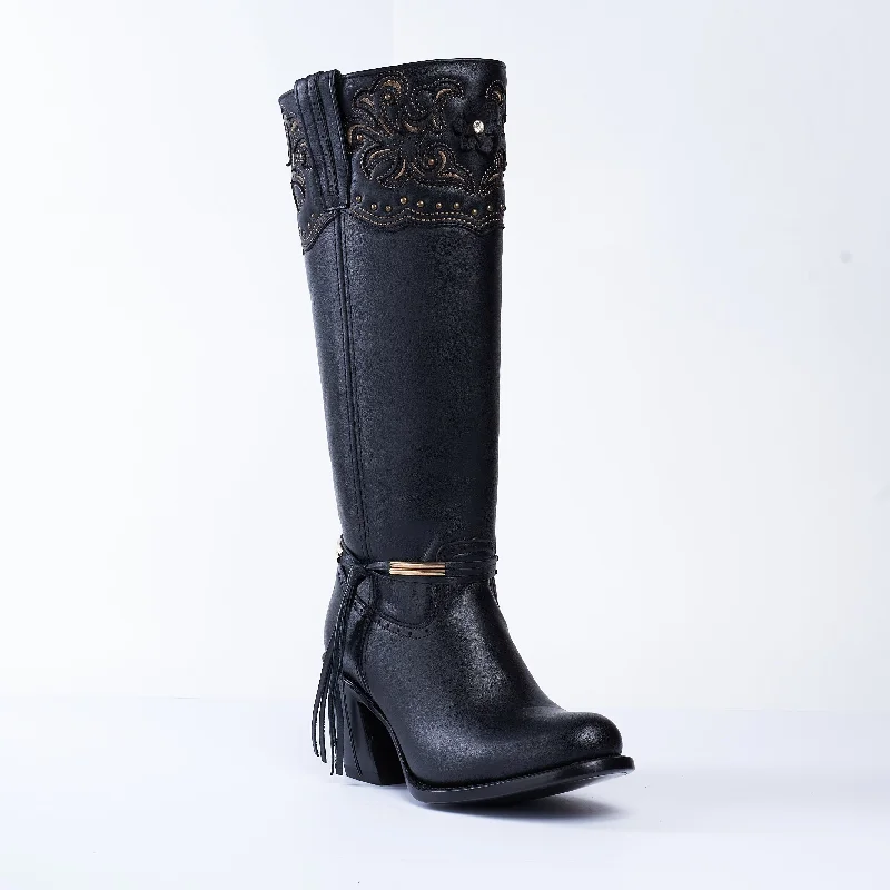 Trendy Boots Online Sofia-High Boot Black