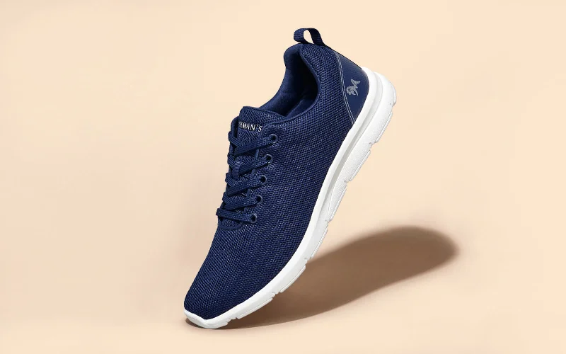 Fashionable Work Sneakers Comfort Stroll Sneakers : Blue