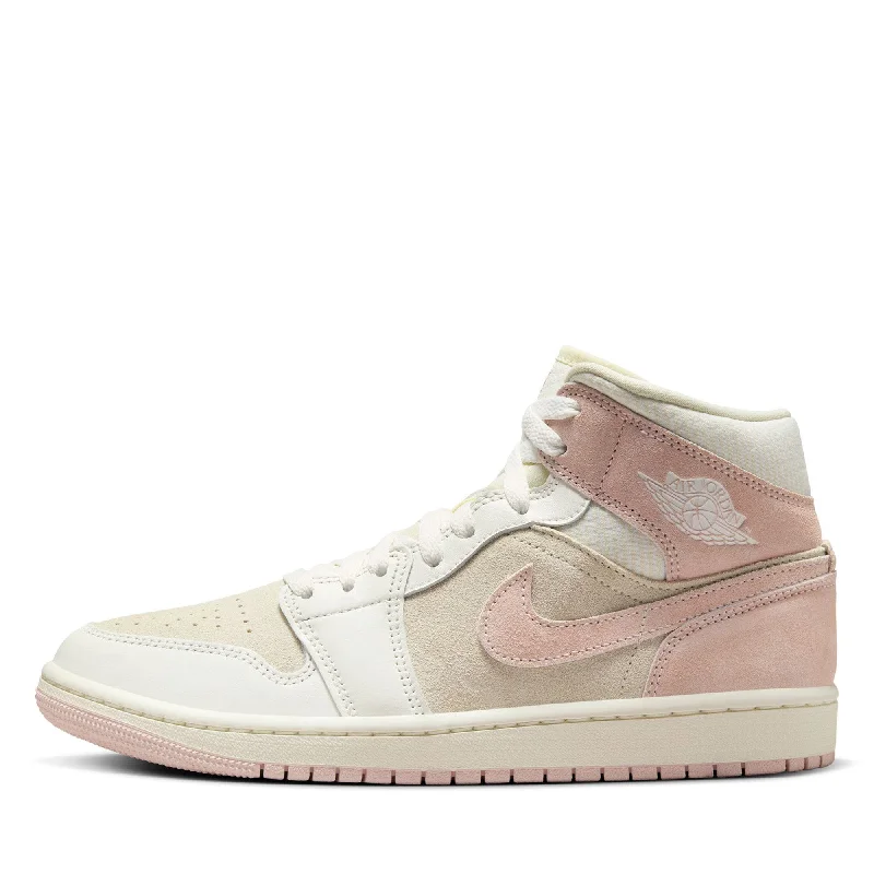 Waterproof Sports Shoes Women's Air Jordan 1 Mid SE - Coconut Milk/Legend Pink