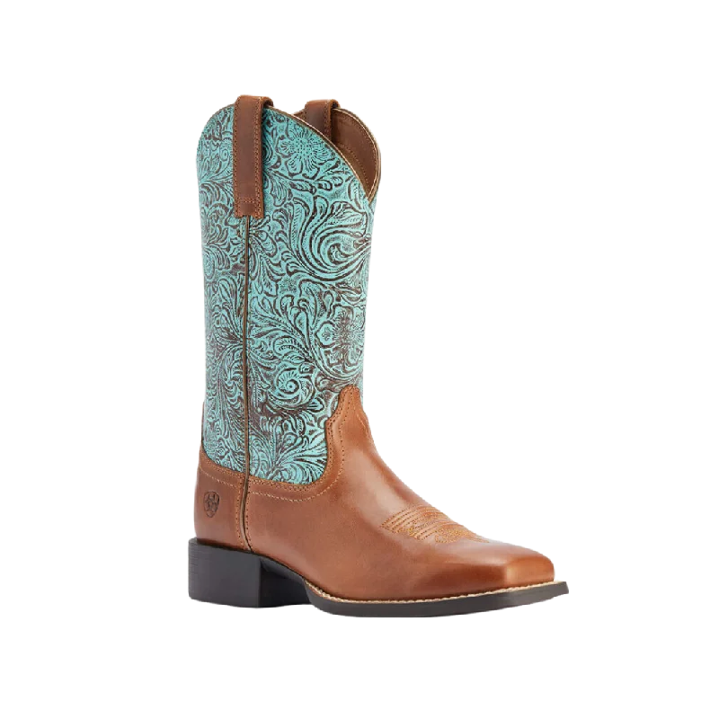 Sporty Casual Boots Ariat Women's Round Up Wide Square Toe Western Boot