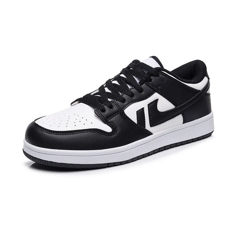 Sporty Casual Boots Couple Men Women Black White Sneakers Light Flat Shoes