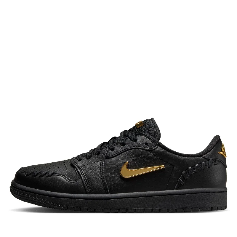 Comfortable Formal Boots Women's Air Jordan 1 Low Method of Make - Black/Metallic Gold