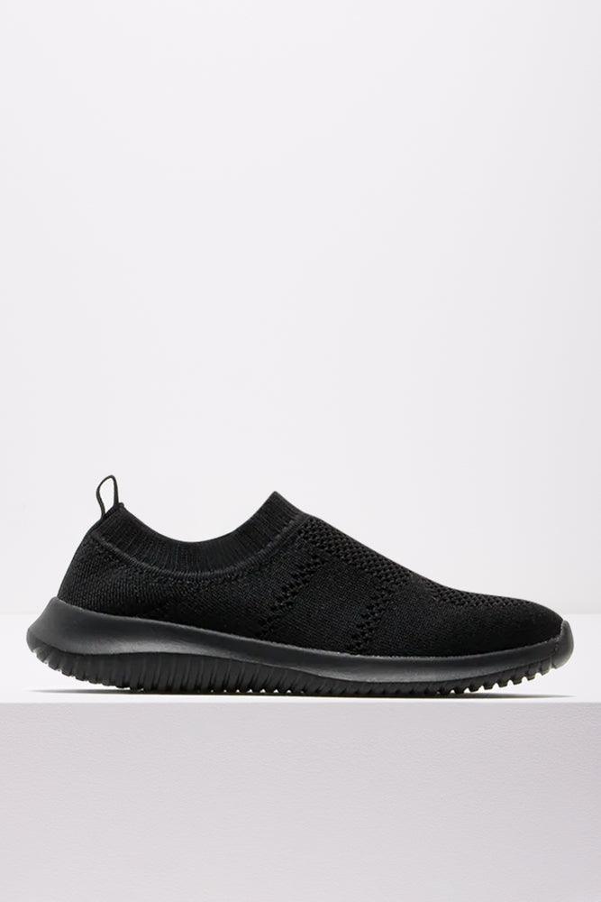 Best Sneakers For Work Knitted Trainer Black