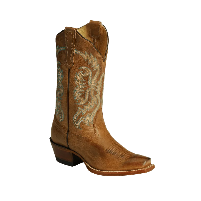 Comfortable Snow Boots Nocona Women's Bluebonnet Tan Snip Toe Western Boots