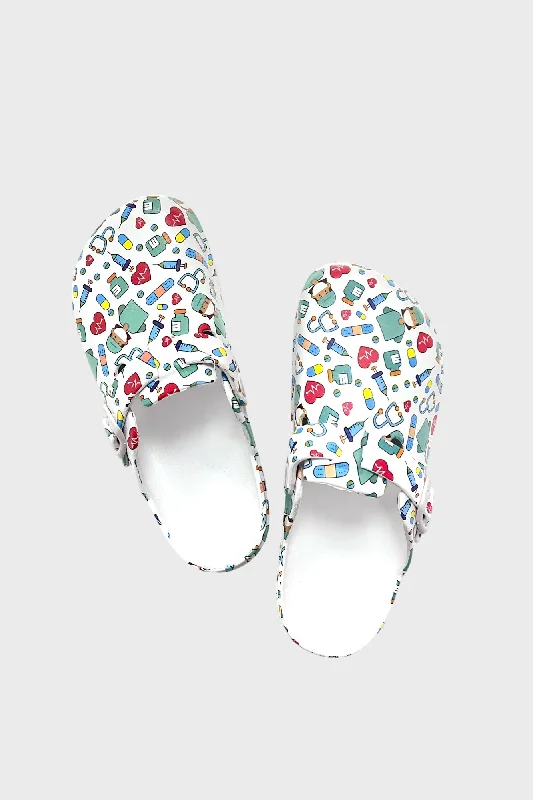 Outdoor Shoes Collection Paramedic Printed Clogs