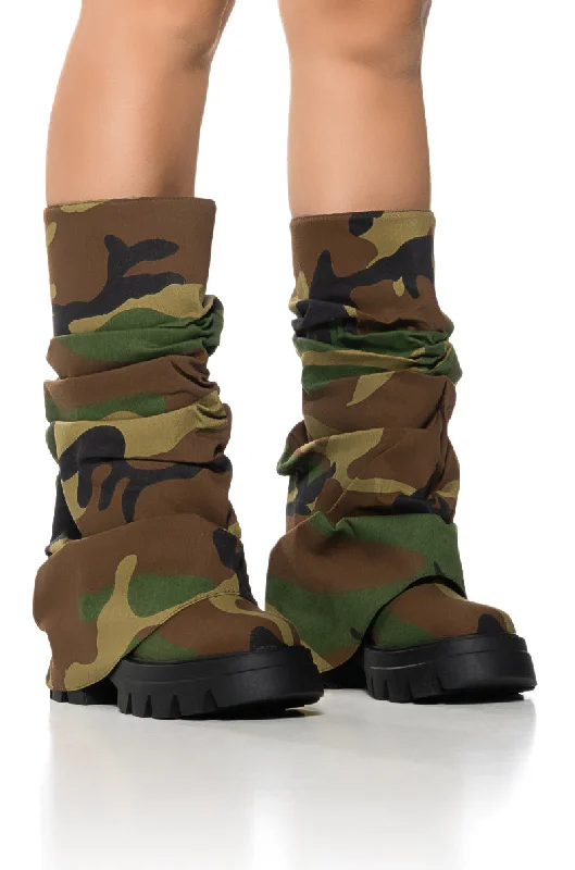 Lightweight Snow Boots AZALEA WANG MATE CAMO BOOT