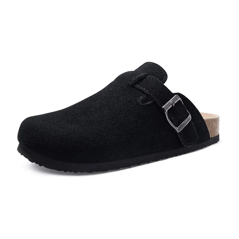 Sporty Casual Shoes Women Clogs With Cork And Adjustable Buckle