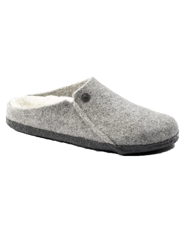 Comfortable Snow Boots Zermatt Shearling Slipper in Light Grey