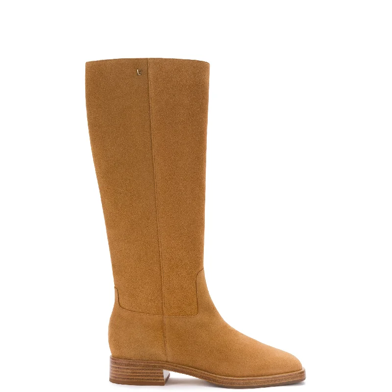 Stylish Platform Boots Anne Boot In Toasted Suede