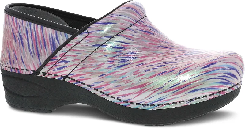 Affordable Hiking Shoes DANSKO XP 2.0 Pastel Blur Print Patent Leather Clogs