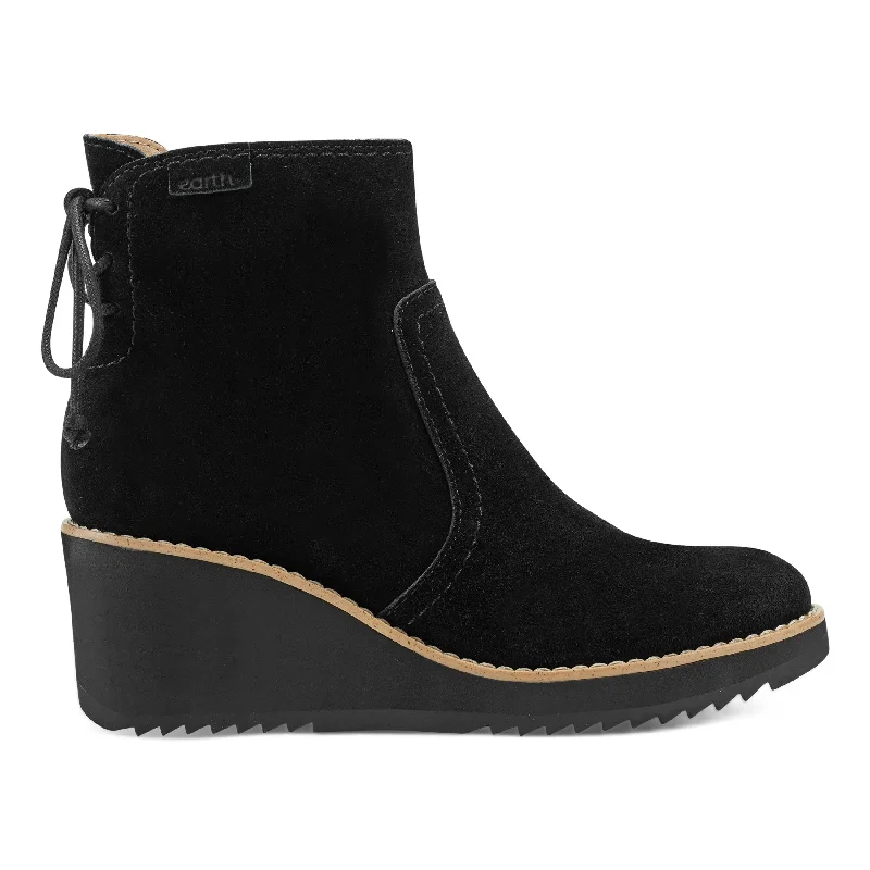 Trendy Sports Sneakers Calia Round Toe Casual Wedge Ankle Booties