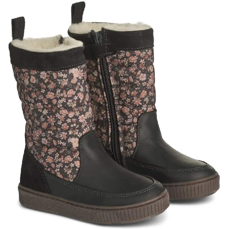 Comfortable Winter Sneakers Koa High Tex Inside Zip - black granite winter flowers