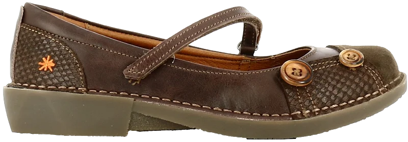 Casual Snow Shoes ART 0922 Bergen Natural Brushed Women's Flat