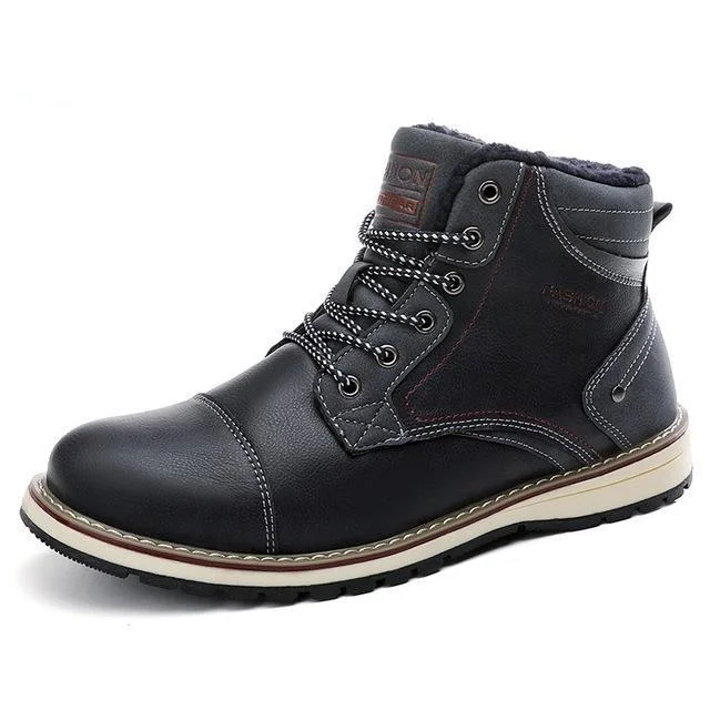 Fashionable Work Sneakers West Louis™ American Leather Winter Boots With Fur