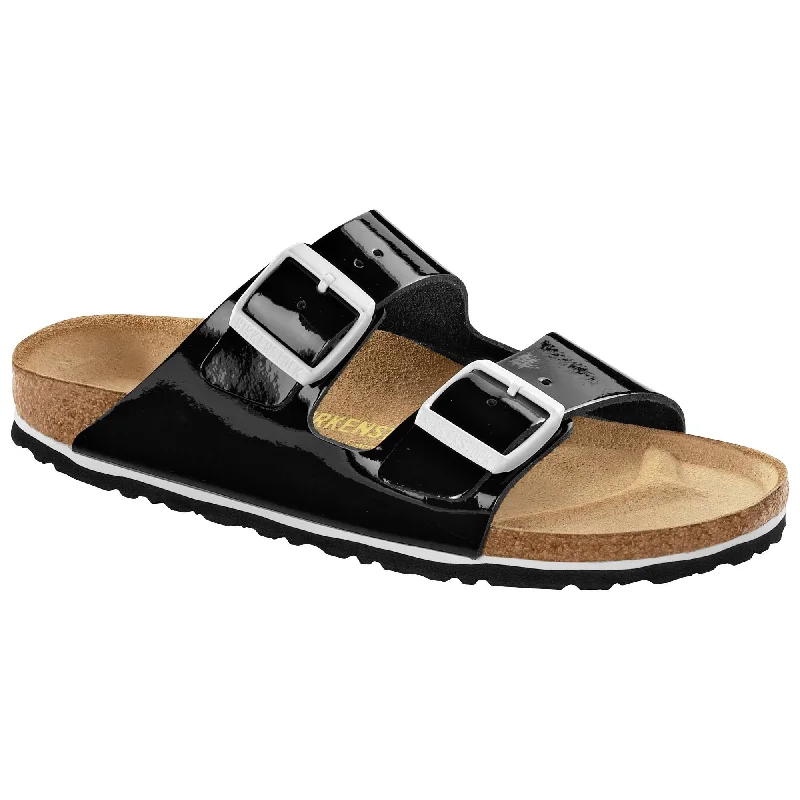 Luxury Running Shoes Birkenstock Arizona Patent Leather Black