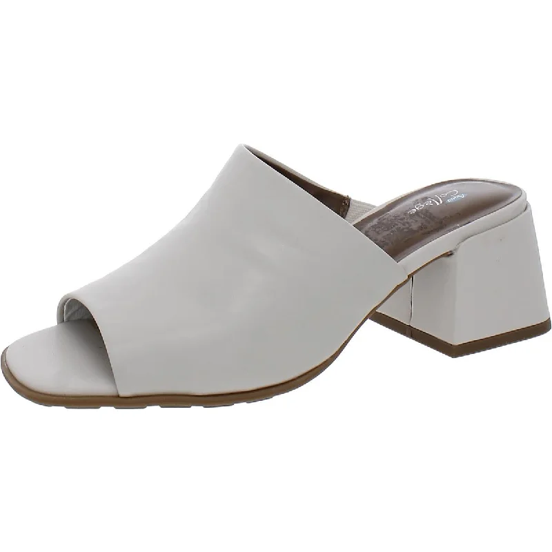 Trendy Casual Sandals Blondo Womens MARLA Leather Mule Sandals