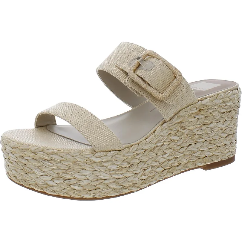 Stylish Casual Footwear Dolce Vita Womens Buckle Woven Mule Sandals