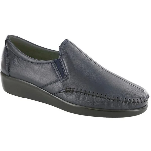 SAS Dream Loafer Navy Leather (Women's)