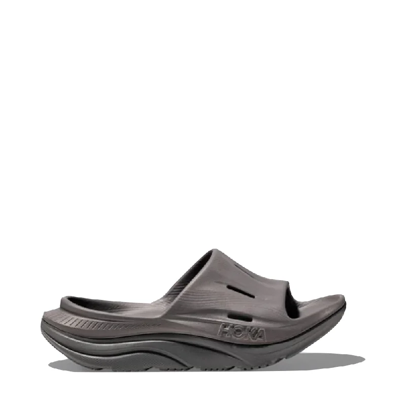 Best Flat Shoes Online Hoka Ora Recovery Slide 3 Sandal in Grey