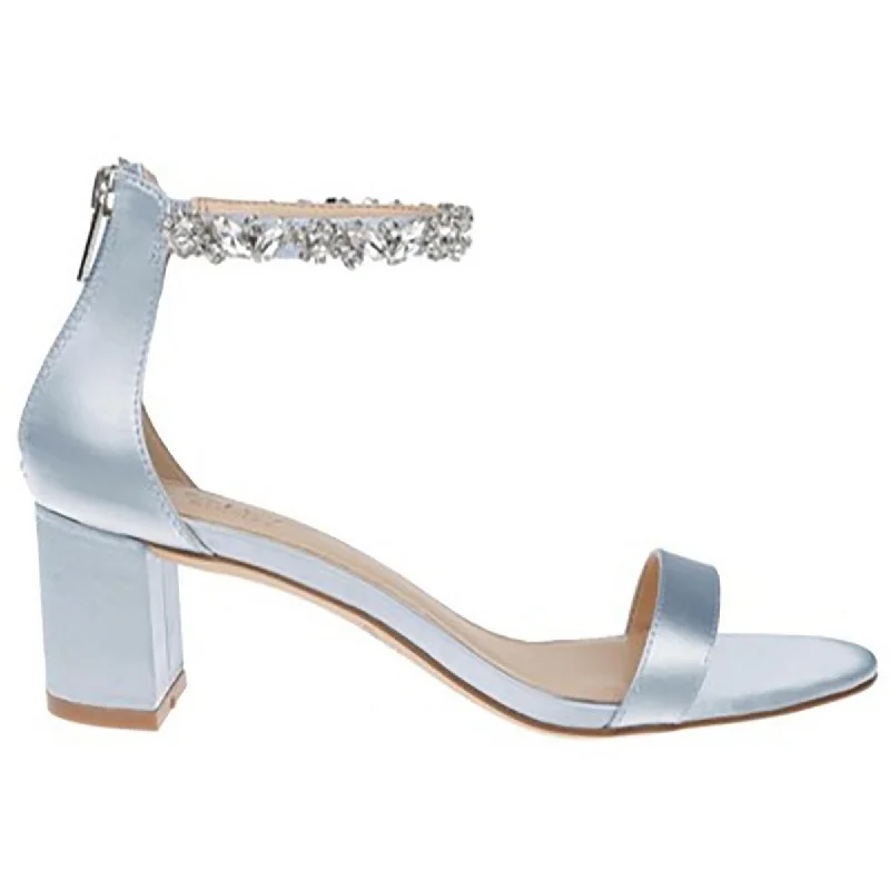 Best Winter Sneakers Jewel Badgley Mischka Womens CATALINA Satin Ankle Strap