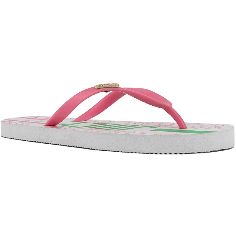 Waterproof Sports Shoes Juicy Couture Womens Solo Rubber Flip-Flops