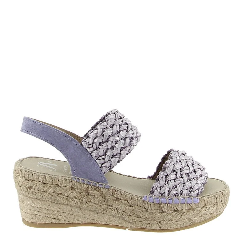 Comfortable Snow Boots Juncal Aguirre 2525 Lilac Wedge Espadrille