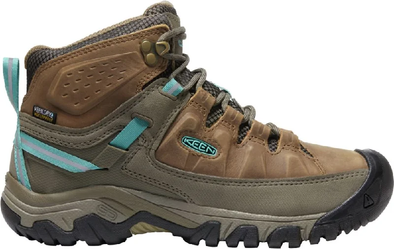 Fashionable Sneakers Collection 'Keen Outdoor' Women's Targhee III WP Mid Hiker - Toasted Coconut / Porcelain