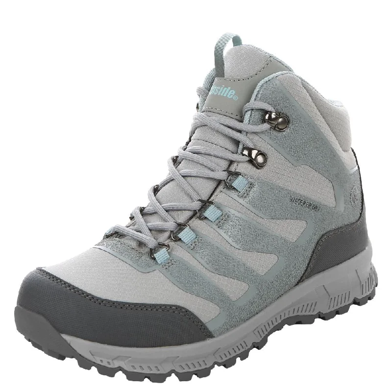 Cozy Casual Shoes 'Northside' Women's Hargrove WP Mid Hiker - Grey / Aqua