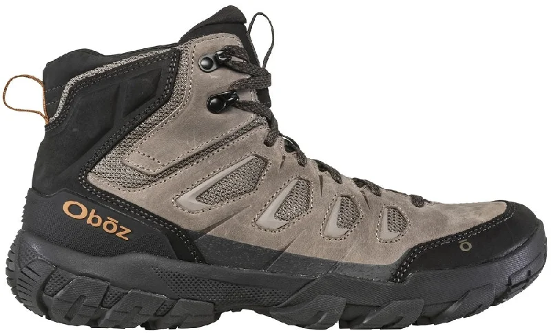 Comfortable Work Sneakers 'Oboz' Women's Sawtooth X B-Dry WP Mid Hiker - Rockfall