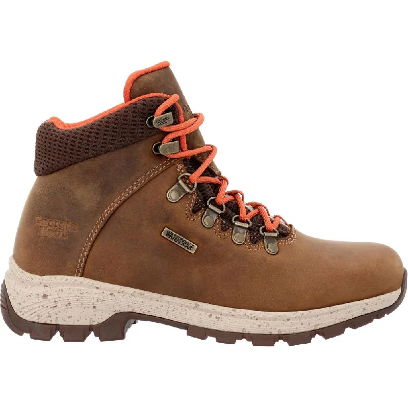 Comfortable Running Sneakers 'Georgia Boot' Women's 5" Eagle Trail EH WP Soft Toe Hiker - Brown