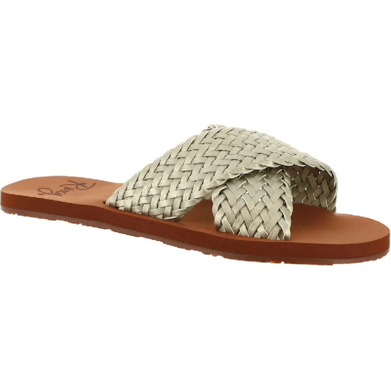 Best Flat Shoes Online Roxy Womens Woven Braided Huarache Sandals