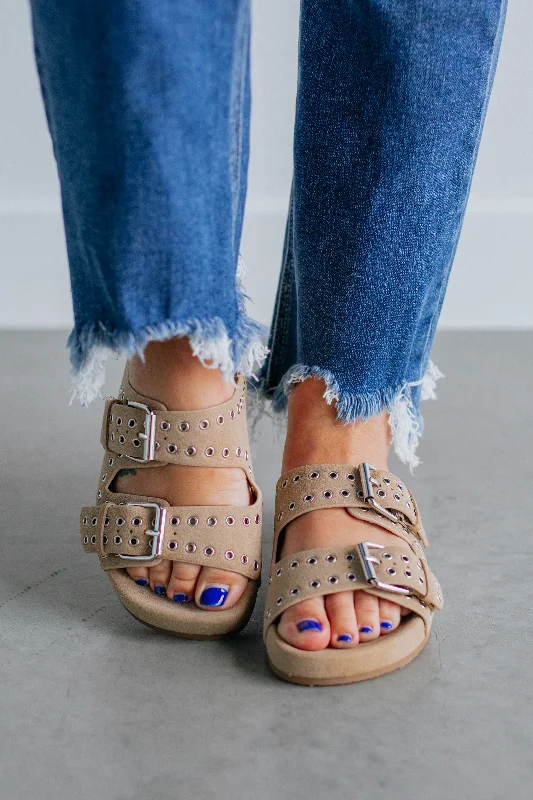 Comfortable Platform Shoes Strut Like You Mean It Sandals - Sand