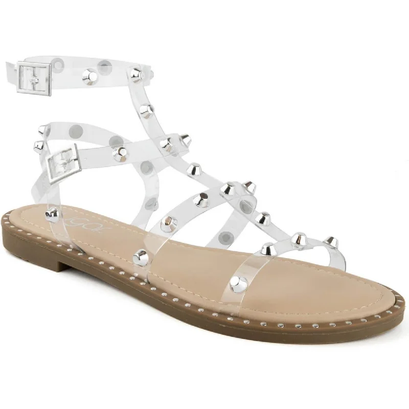 Trendy Casual Sandals Sugar Womens Bayridge Studded  Strappy Sandals