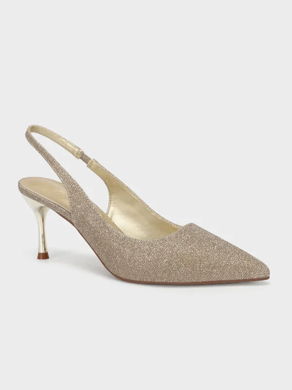 Women's "BERLIOZ" Shimmer Stiletto Courts