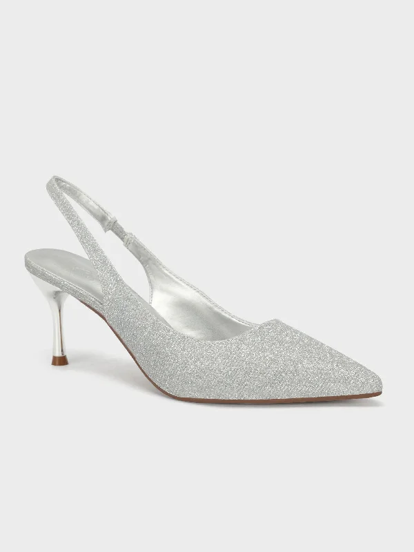 Women's "BERLIOZ" Shimmer Stiletto Courts