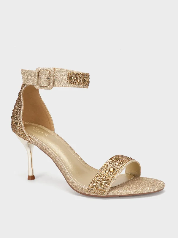 Womens "CYNZIA" Diamante Evening Sandals