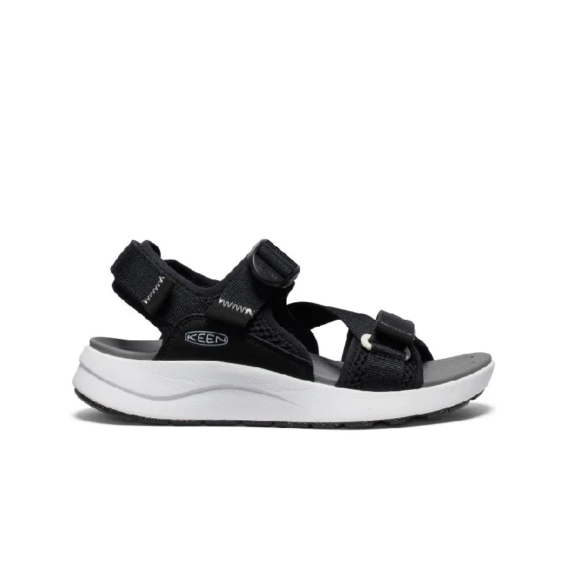 Cozy Casual Shoes Women's Elle Sport Backstrap Sandal  |  Black/Steel Grey