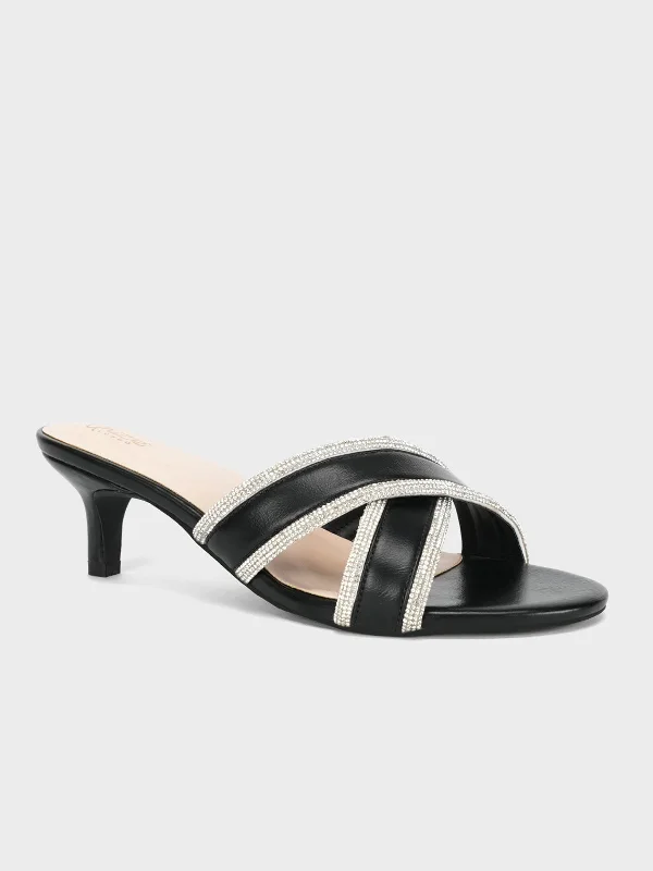 Women's "NOIRION" Cross Over Sandals