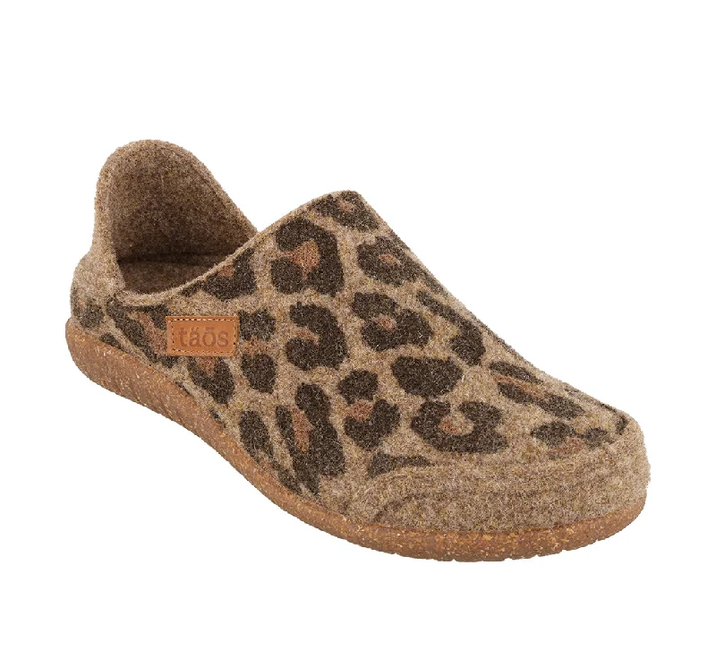 Comfortable Winter Sandals Convertawool - Leopard