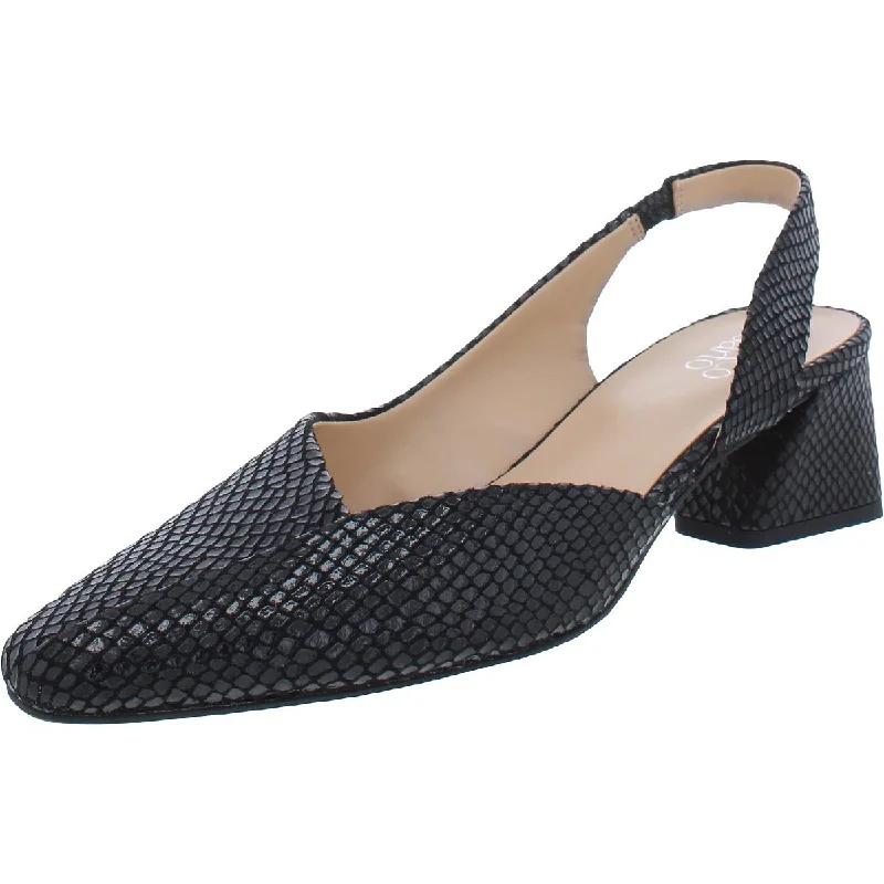 Slip-On Winter Shoes Franco Sarto Womens Jeen Cushioned Footbed Slingback D'Orsay Heels