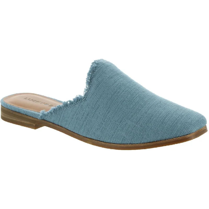 Lucky Brand Womens Colliey Block Heel Casual Slide Slippers