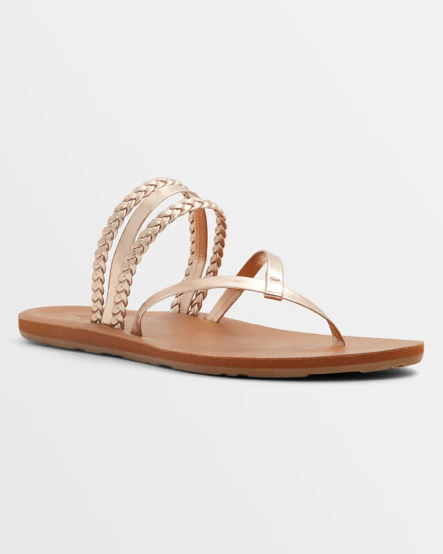 Piper Sandals - Rose Gold