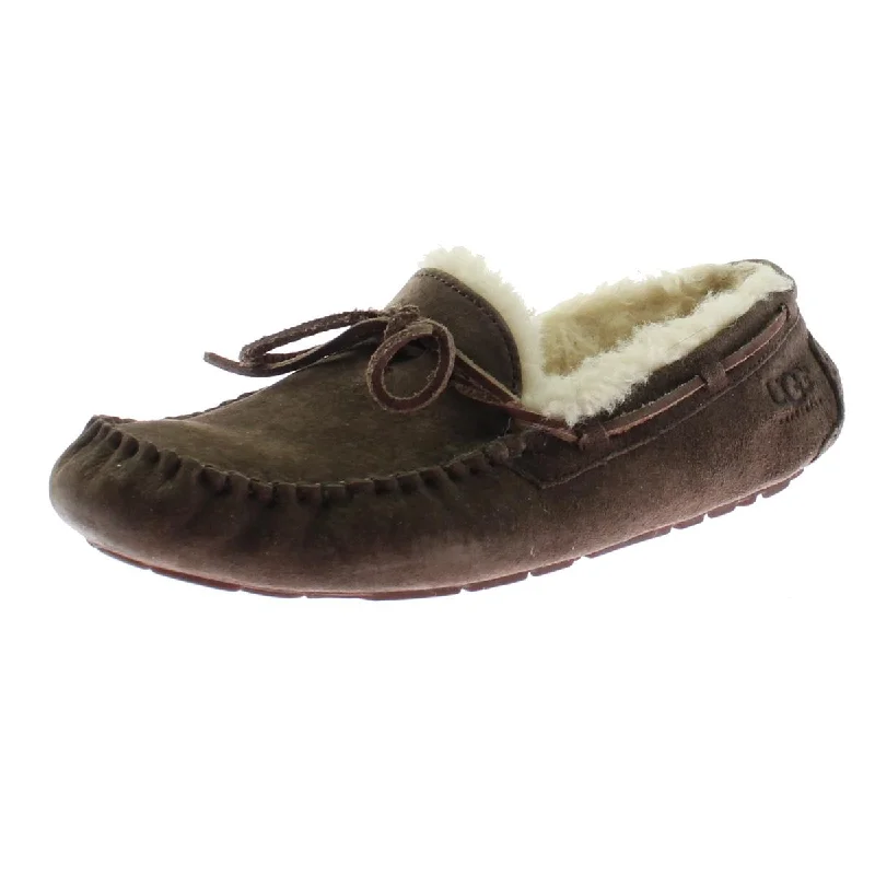 Ugg Women's Dakota Suede Wool Slip On Moccasin Slippers