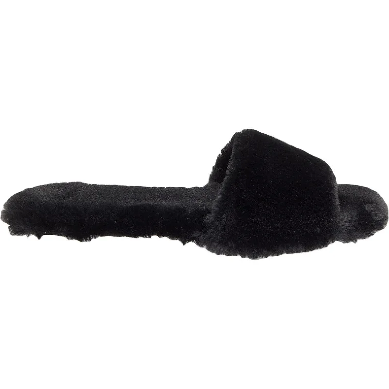 Vince Camuto Womens Ampendie Faux Fur Comfort Slides